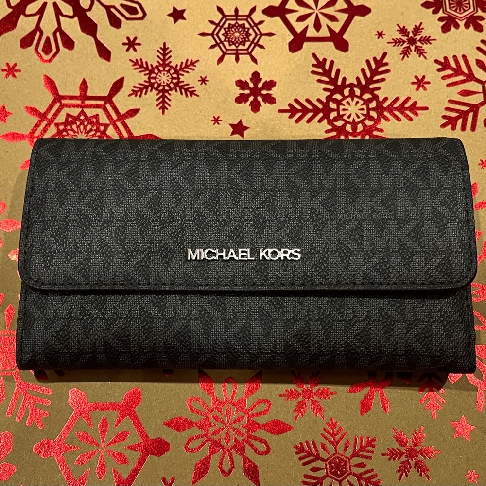 Michael Kors black logo wallet